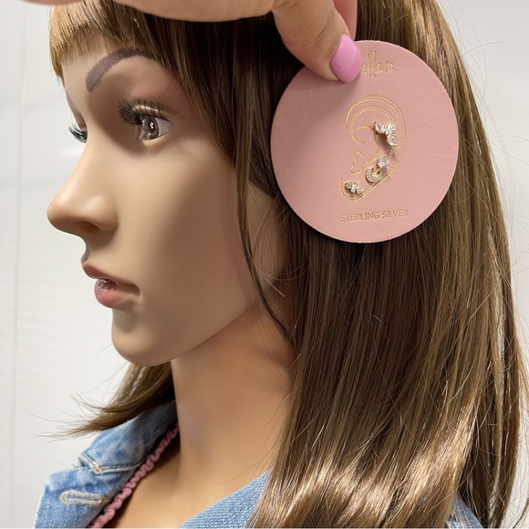 🌙CZ 925S 4 PC EARRING SET - Picture 3 of 5